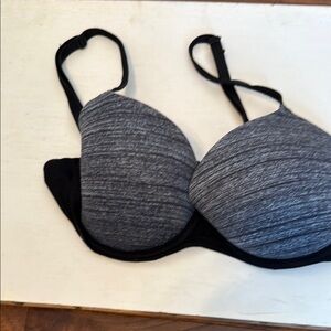 PINK Victoria's Secret Charcoal and Black Bra